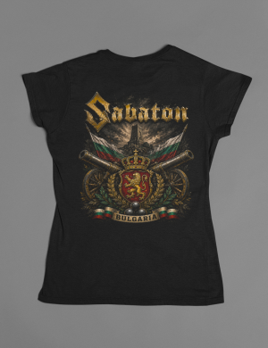 Дамска тениска - Sabaton - Bulgaria 2026  страна гръб