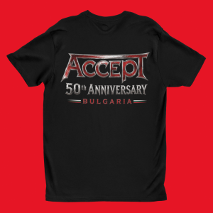гръб тениска Accept - Bulgaria 50th