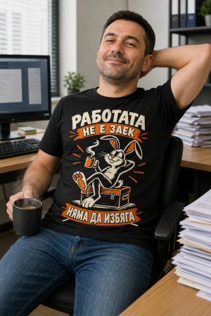 фланелка Работата не е заек