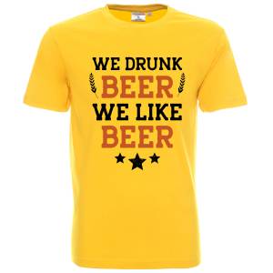 Ние пием бира Ние обичаме бира / We drunk beer We like beer