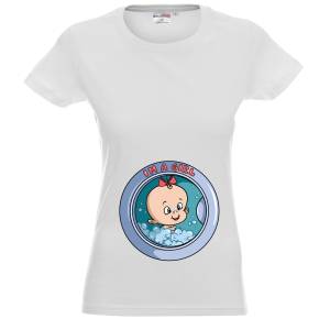 Тениска за бременни Its a girl - Момиче е 