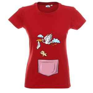 Тениска за бременни Щъркела донесе момиче