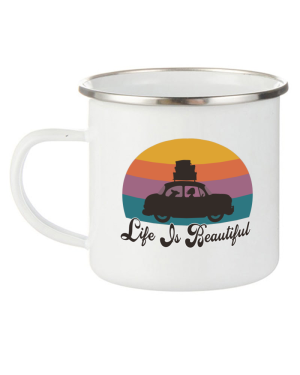 Планинарско Метално канче Life is Beautiful