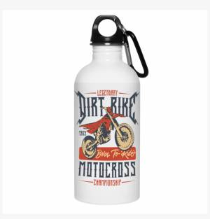 Метална Мото Бутилка  Dirt Bike Motocross