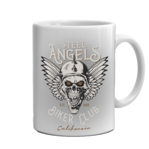 Мото чаша за кафе - Steel Angels
