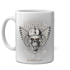 Мото чаша за кафе - Steel Angels