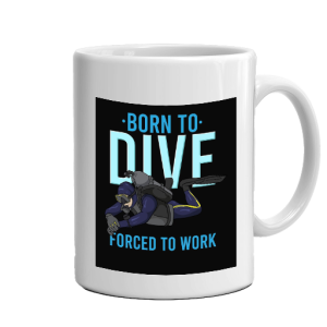 Морска чаша за кафе - Born to Dive