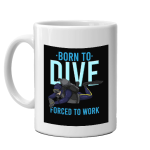 Морска чаша за кафе - Born to Dive