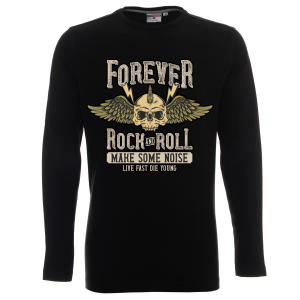 Мъжка Рок Блуза с дълъг ръкав - Forever Rock and Roll