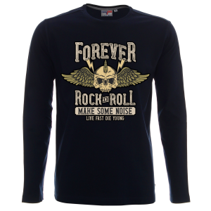 Мъжка Рок Блуза с дълъг ръкав - Forever Rock and Roll
