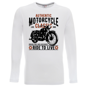 Мъжка Мото Блуза с дълъг ръкав с щампа - Authentic Motorcycles