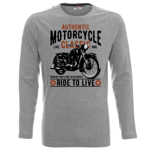 Мъжка Мото Блуза с дълъг ръкав с щампа - Authentic Motorcycles