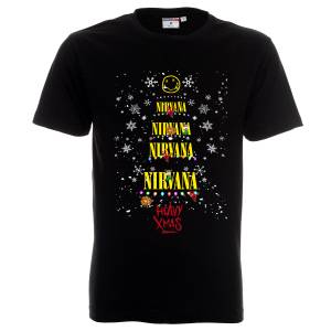Мъжка тениска Коледна Nirvana
