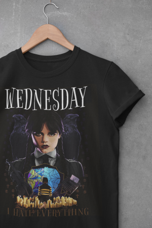 Тениска Wednesday  I hate everything 