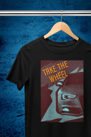 Тениска Take the wheel