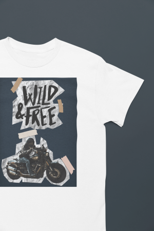 Тениска чопър Харли Дейвидсън  Wild and Free