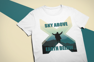 Тениска за върха Sky above earth below