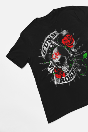 тениска Guns N Roses Black and white