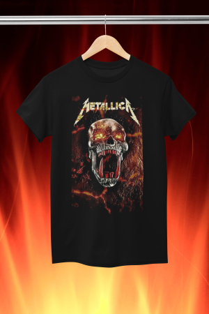 тениска Metallica  Skeletone on Fire